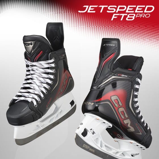 Graphic of the Jetspeed FT8 Pro hockey skates