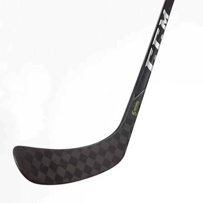 CCM Ribcor Trigger 2 composite hockey stick blade with checkerboard pattern