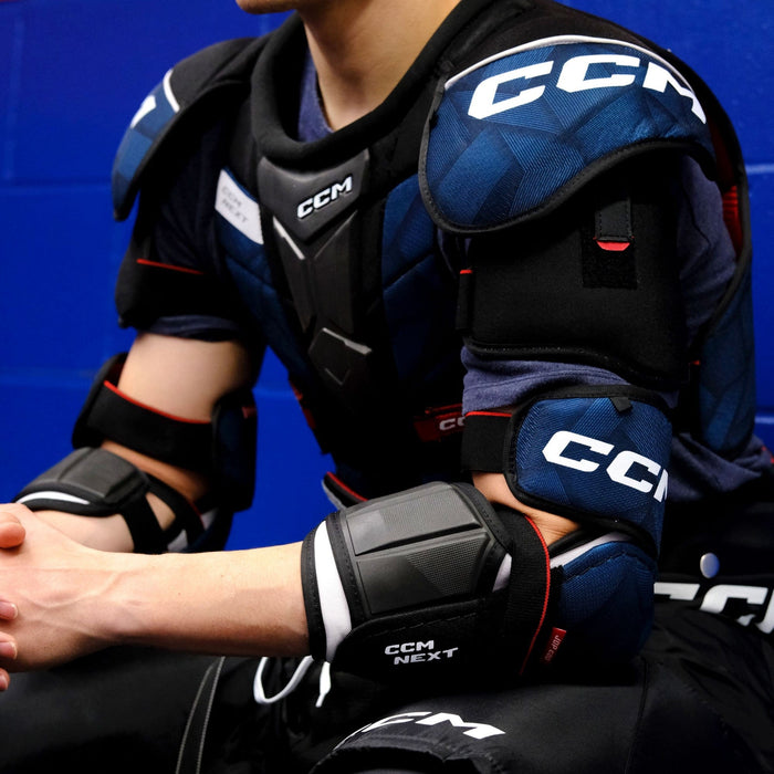 hockey player in CCM Next hockey gear