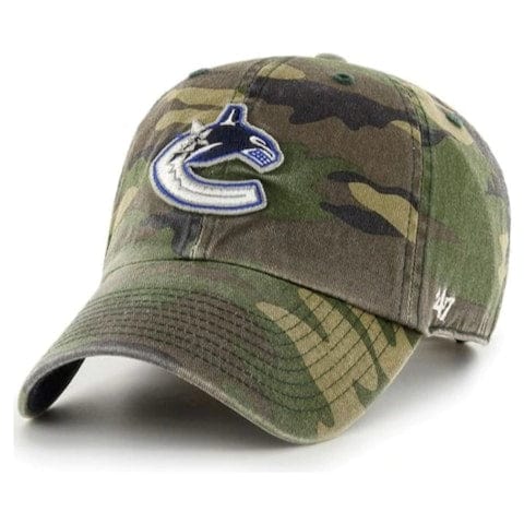 Vancouver Canucks - 47 Brand NHL Camo Clean Up Adjustable Hat