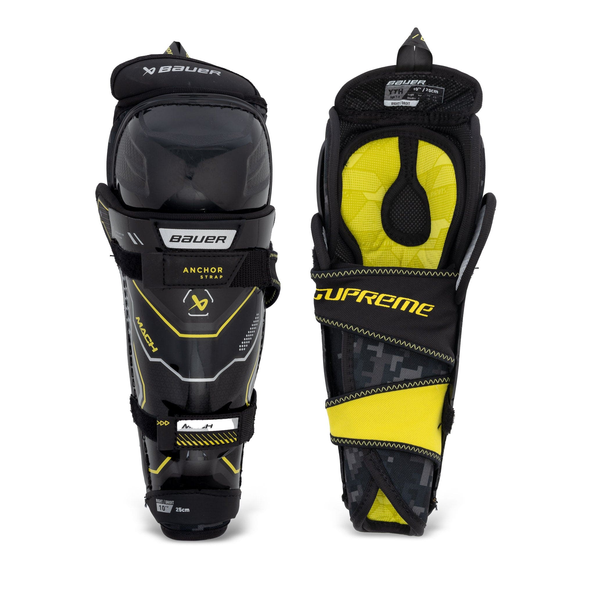 Bauer Supreme Mach Youth Hockey Shin Guards