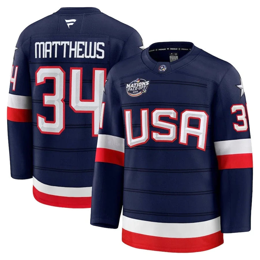 Auston Matthews USA 2025 Nations Jersey – Fanatics Premium
