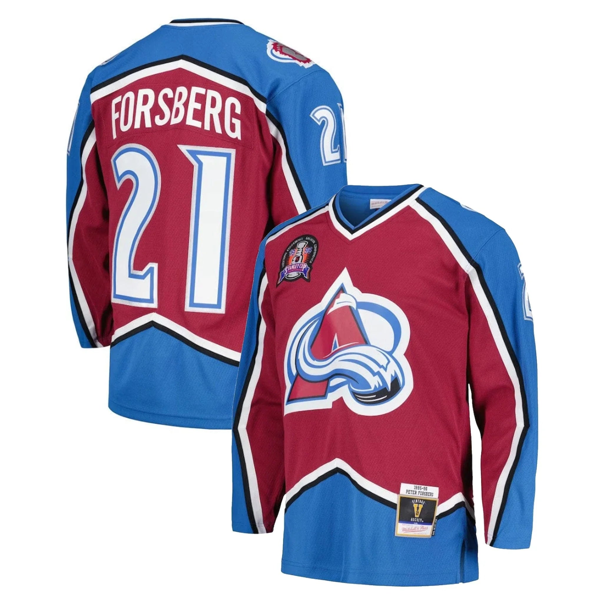 Retro Jersey Avalanche Third Jersey 2015 Game Worn Jersey Peter