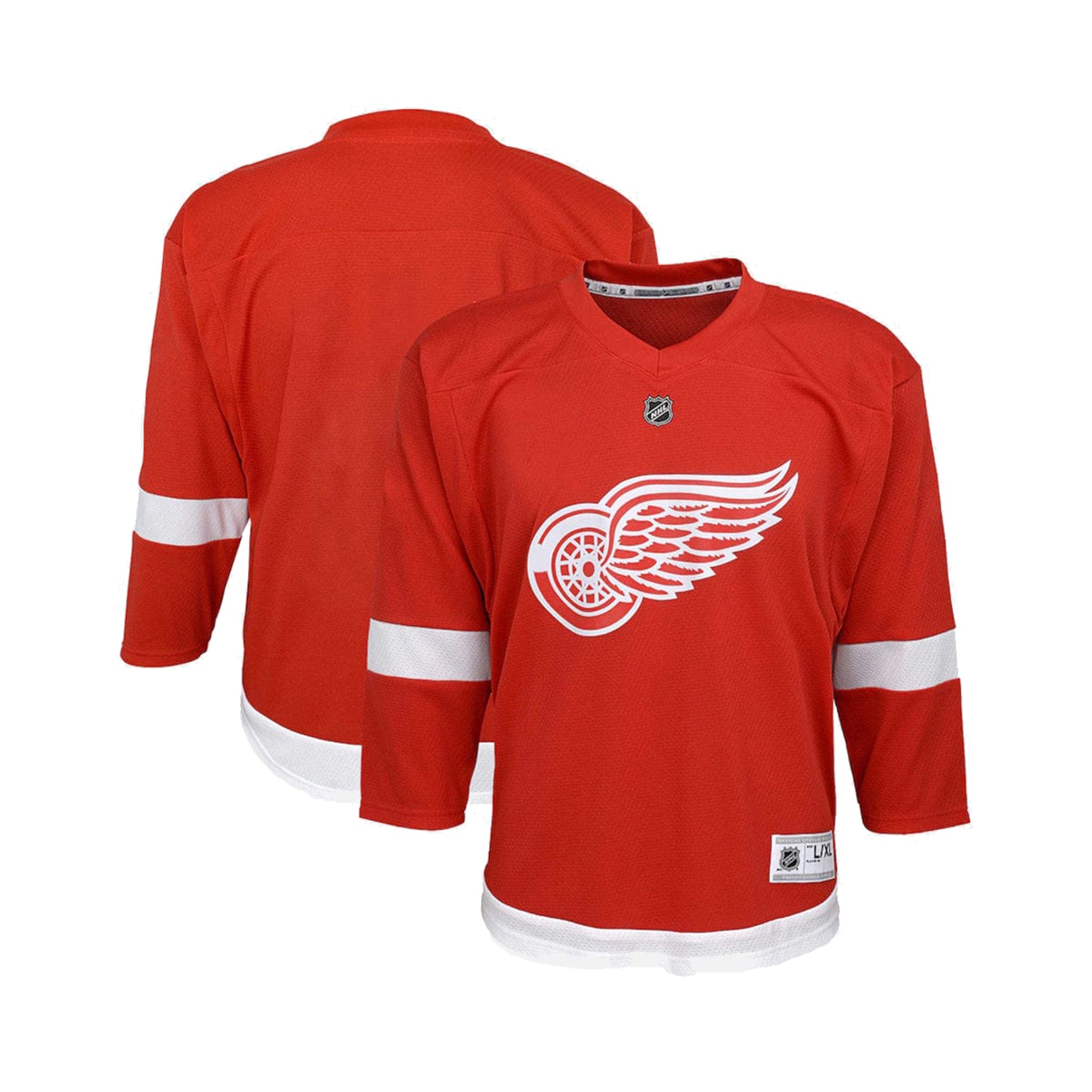 Youth Detroit Red Wings Red Home Replica Blank Jersey