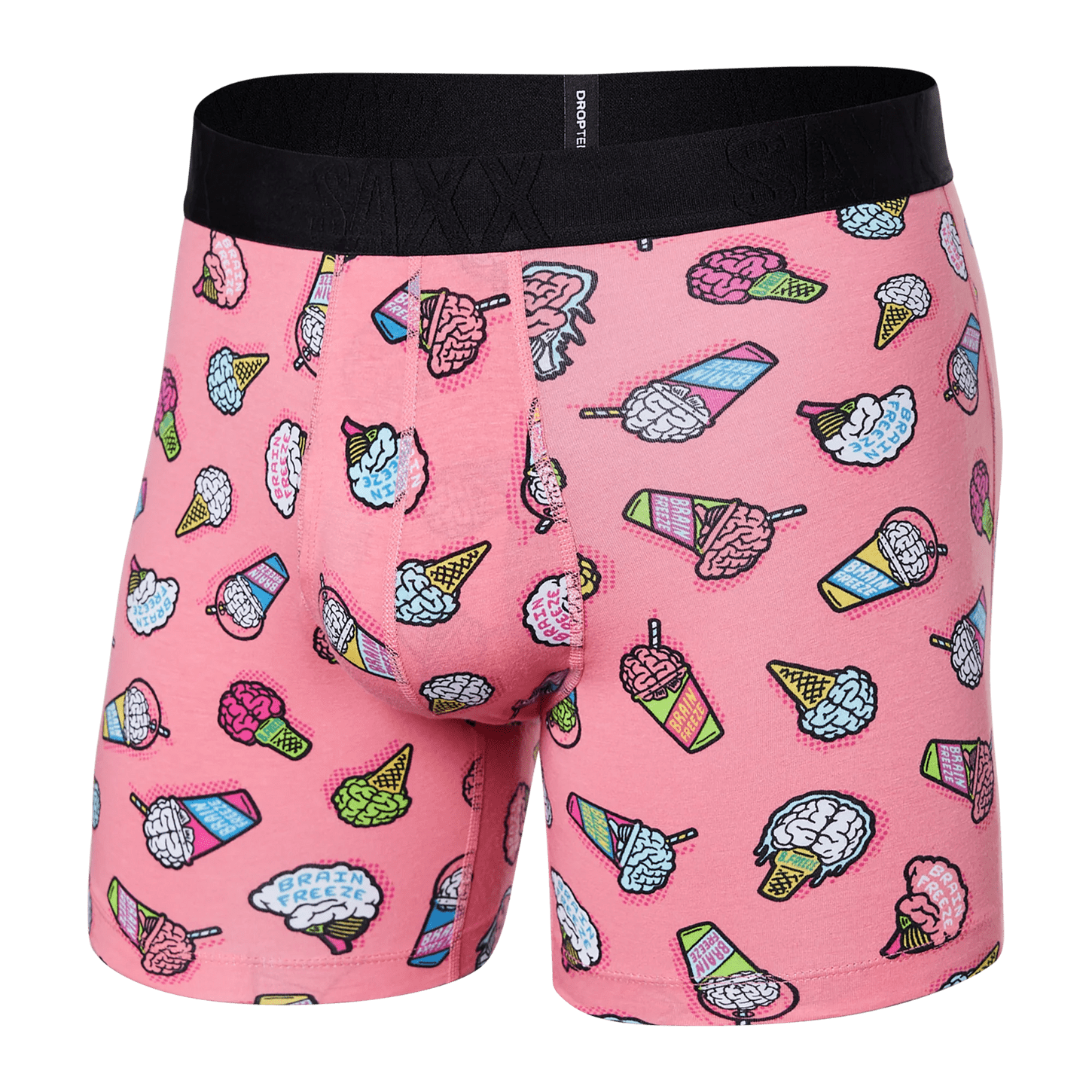 Saxx DropTemp Cooling Cotton Boxers Brain Freeze Coral