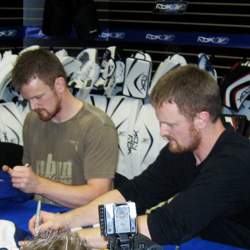 The Sedins return to The Hockey Shop.