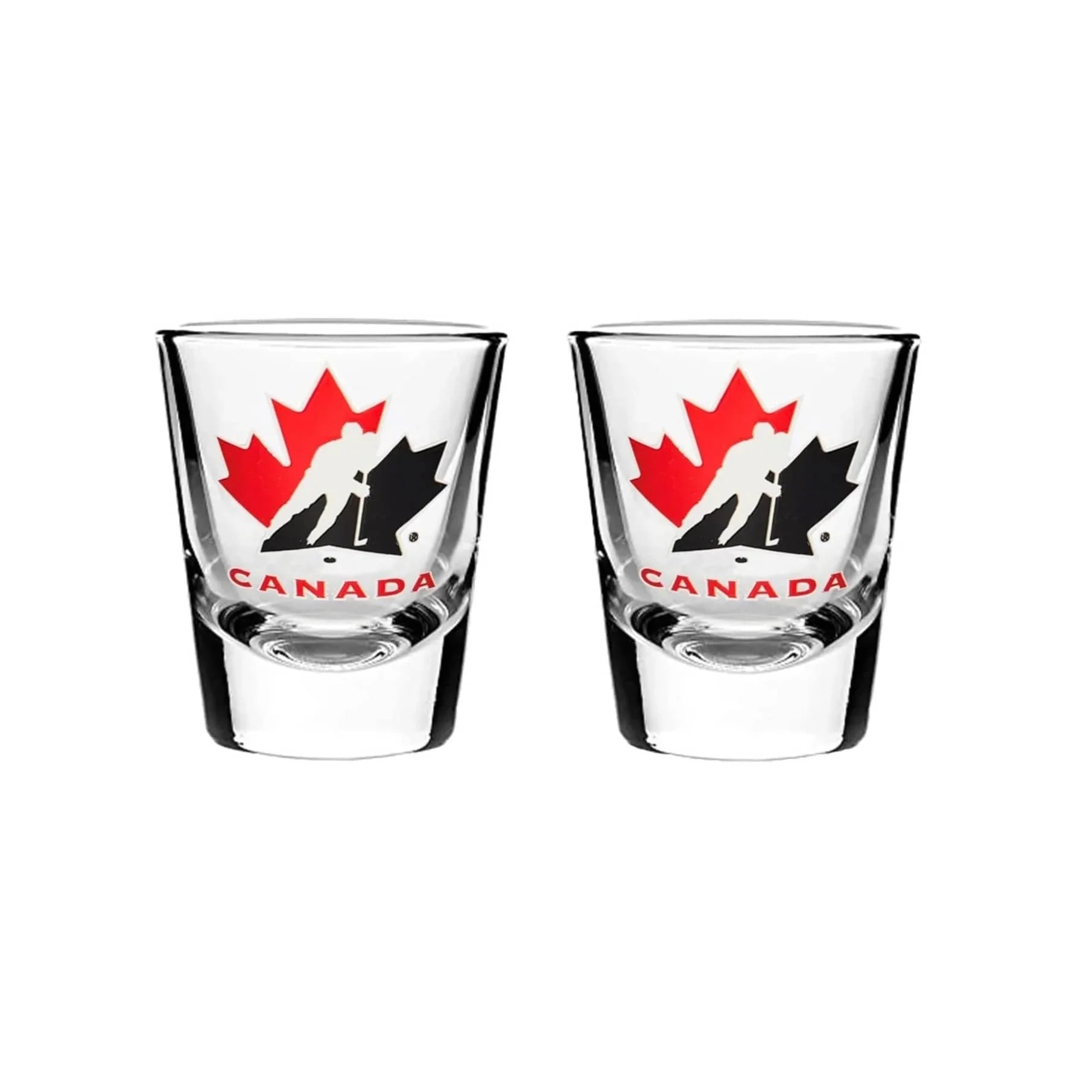 Hockey Canada Sports Vault NHL Logo Shot Glass Set 2 Pack