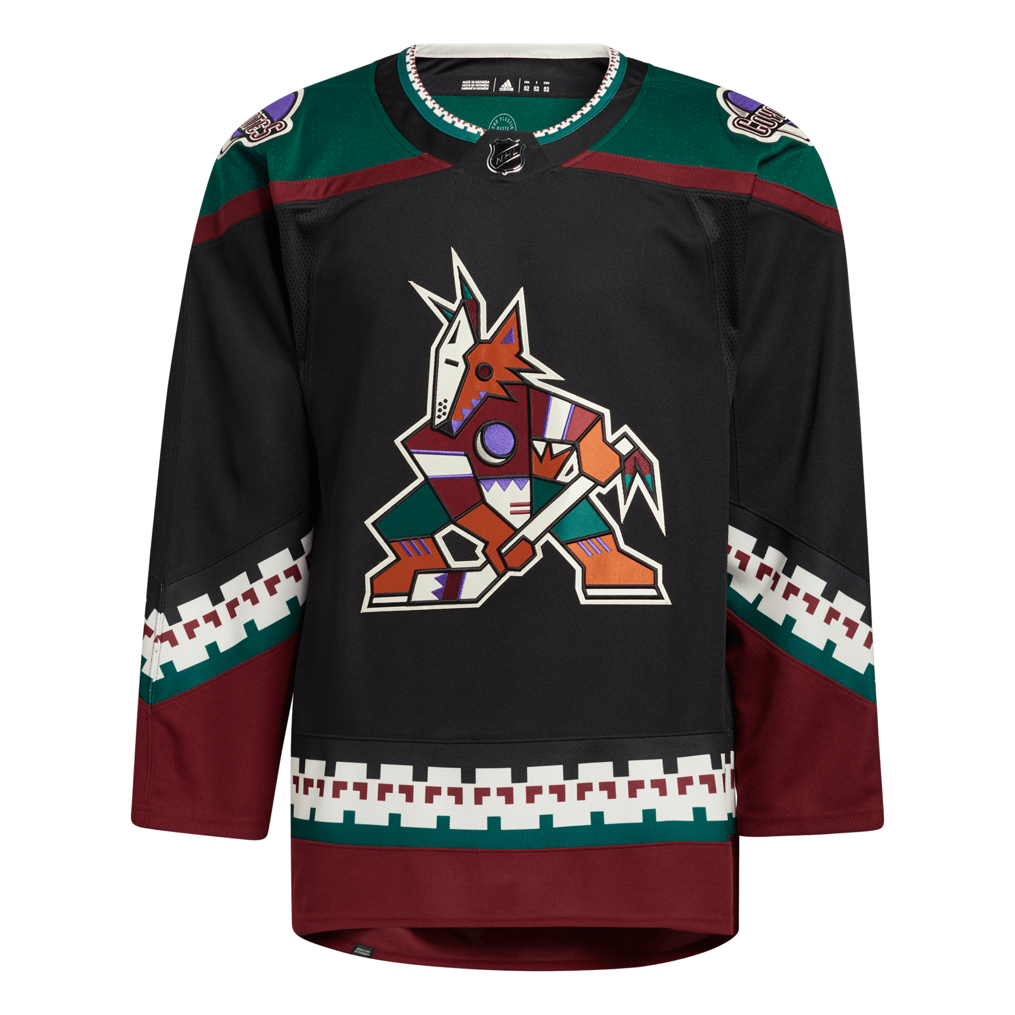 Anaheim Ducks Home Adidas PrimeGreen Senior Jersey Black / 46