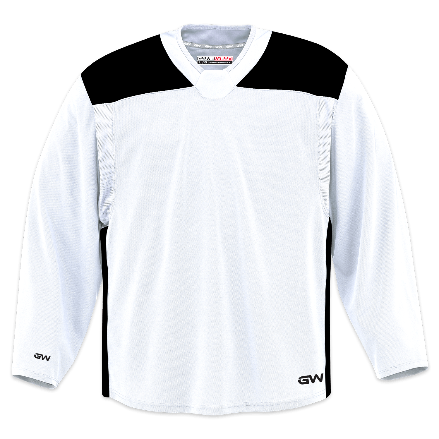 Gamewear GW6500 Profit Junior Practice Jersey S M White Black