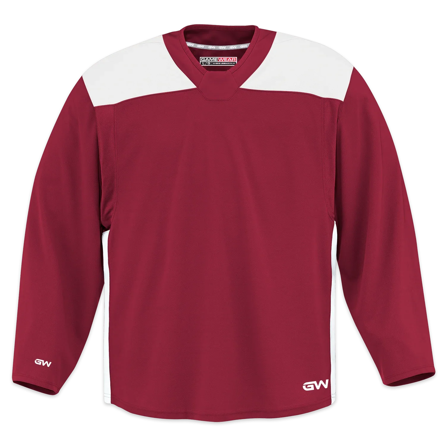 GameWear GW6500 ProLite Series Senior Hockey Practice Jersey Crimson