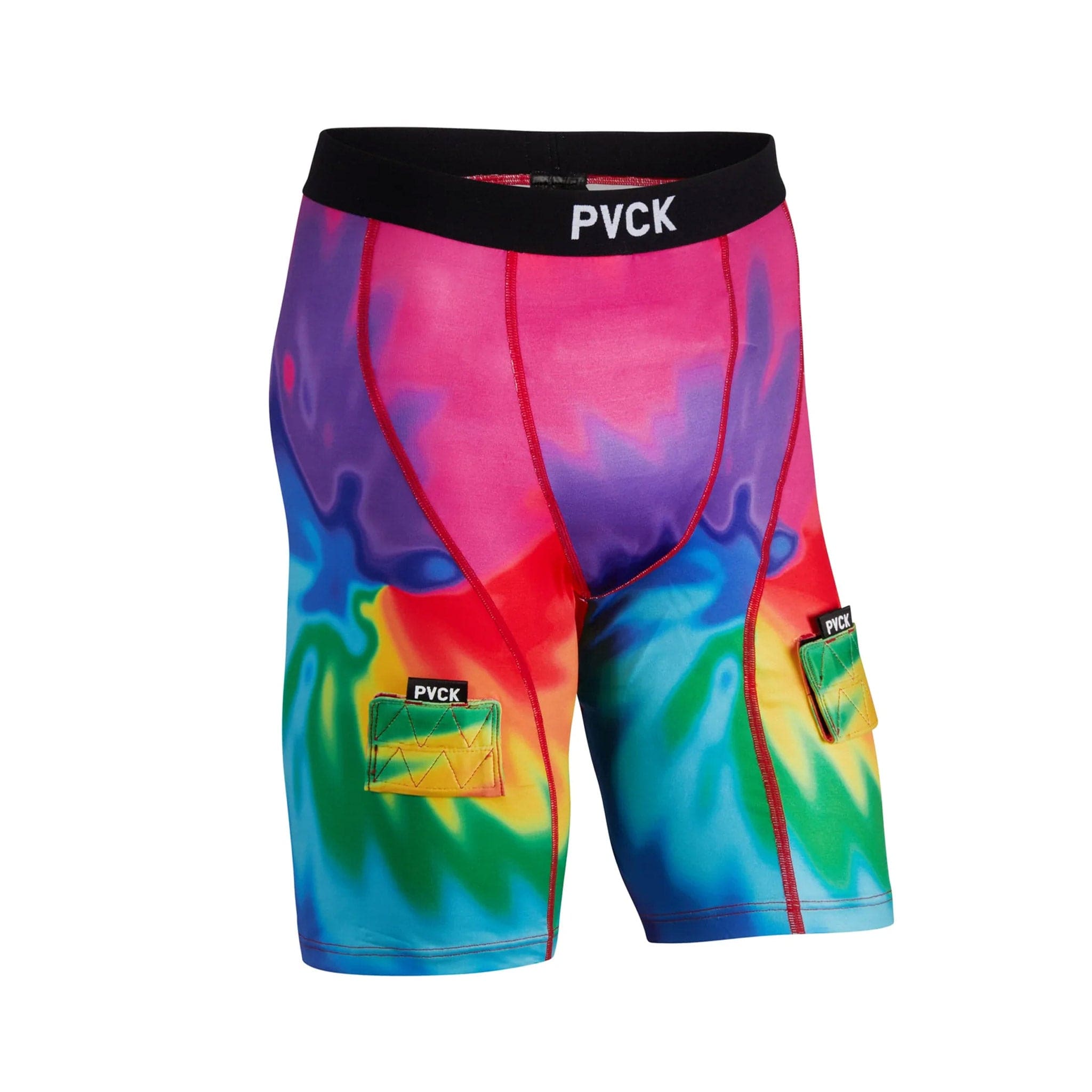 PVCK Womens Compression Jill Shorts - Tie Dye