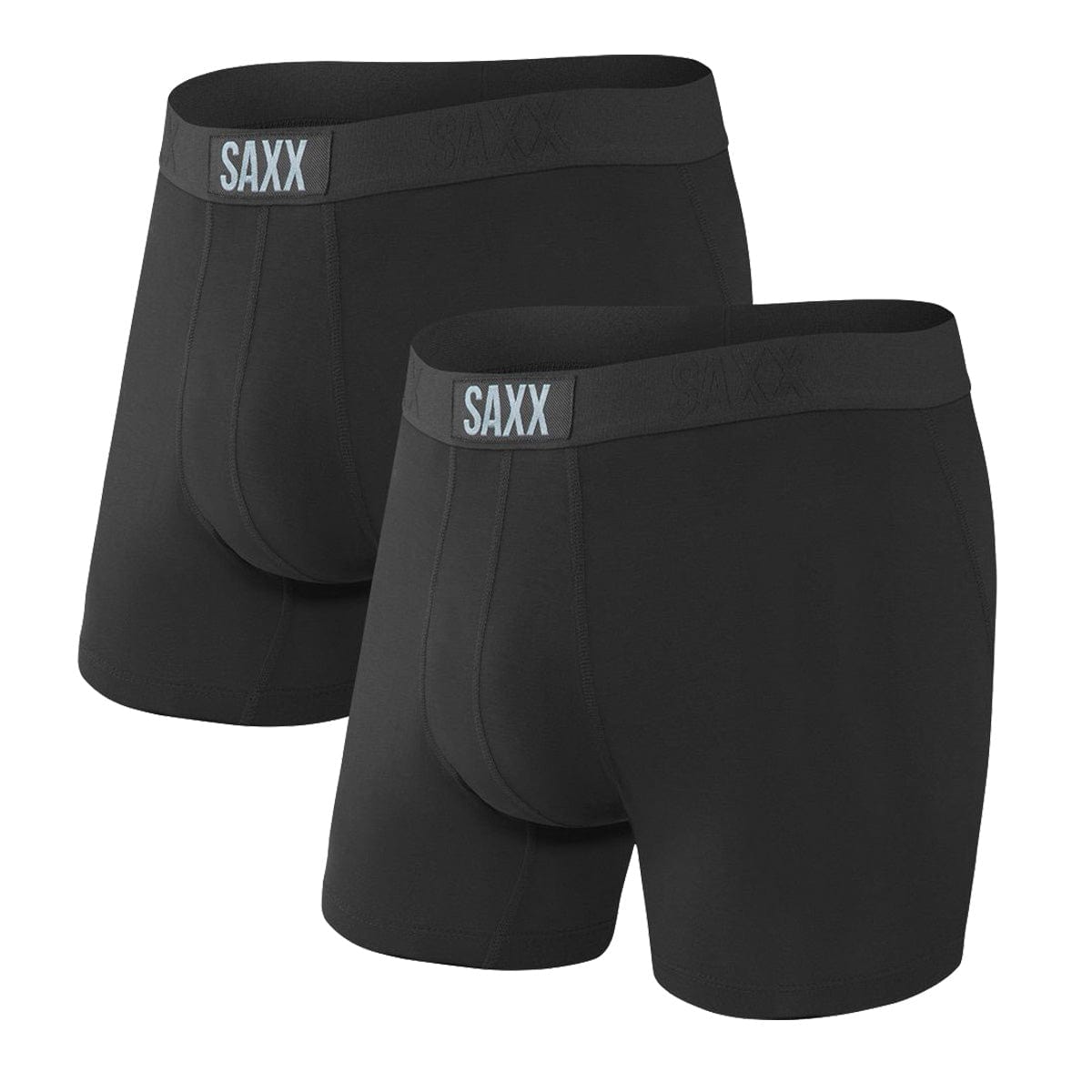 Saxx Vibe Boxers - Black / Black (2 Pack)
