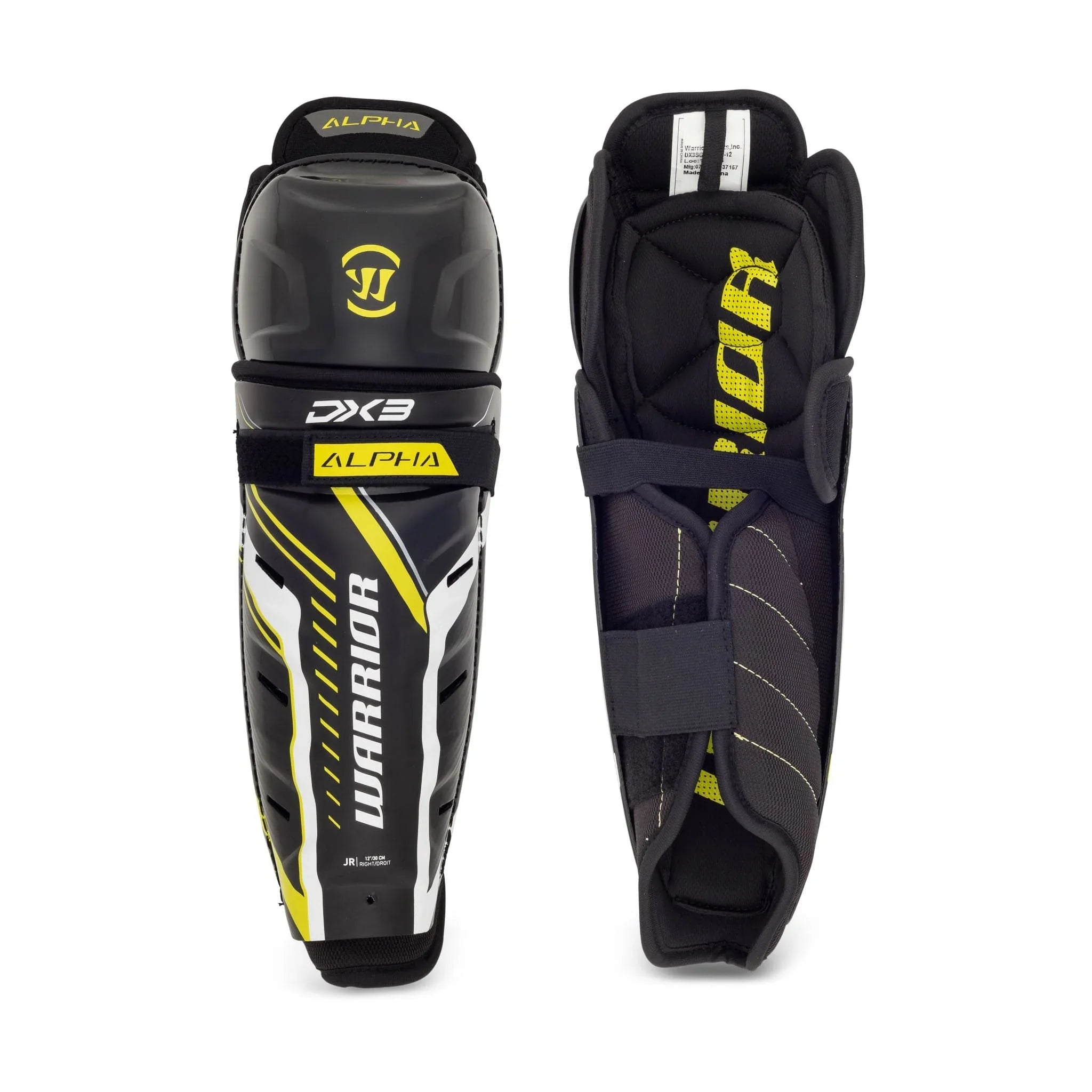 Warrior Alpha DX3 Junior Hockey Shin Guards