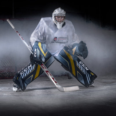 CCM Axis Goal Pads on-ice Review