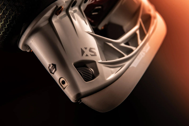 Close-up of CCM JetSpeed FT2 hockey skate XS runner holder with blade at TheHockeyShop.com