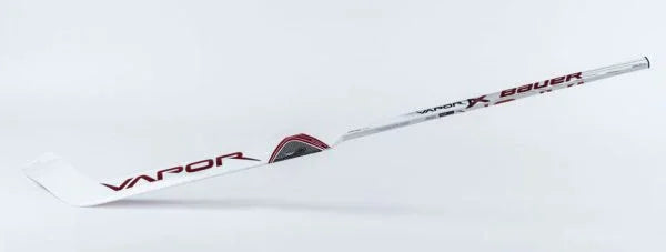 Bauer Vapor 1X goalie stick with red and black accents on white background, The Hockey Shop
