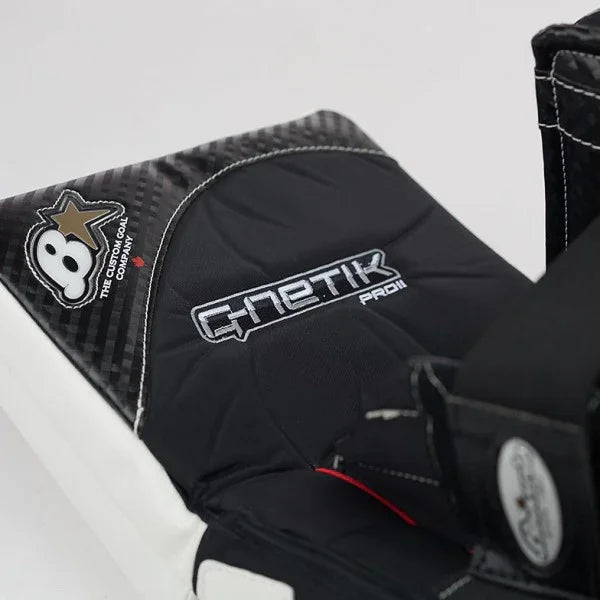 Brian's GNETIK Pro IV black goalie blocker pad at TheHockeyShop.com