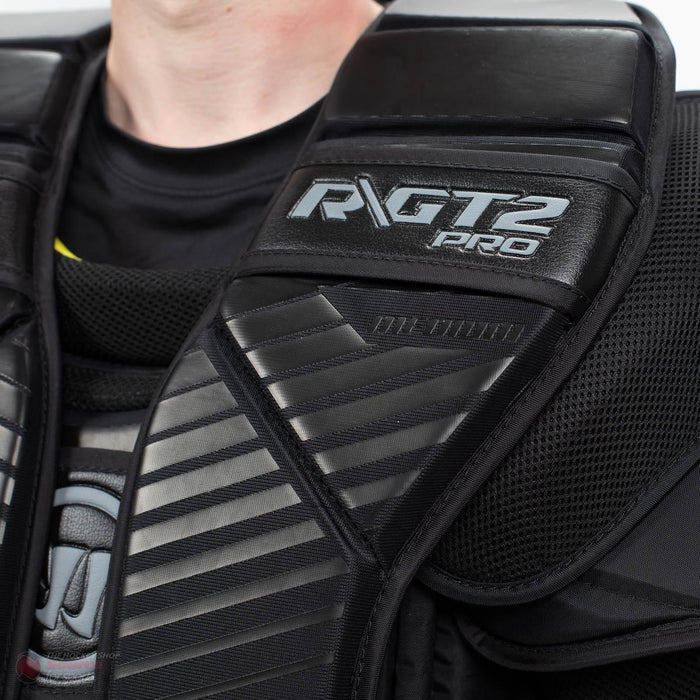 Warrior R/G/GT2 Pro goalie chest protector detail from The Hockey Shop