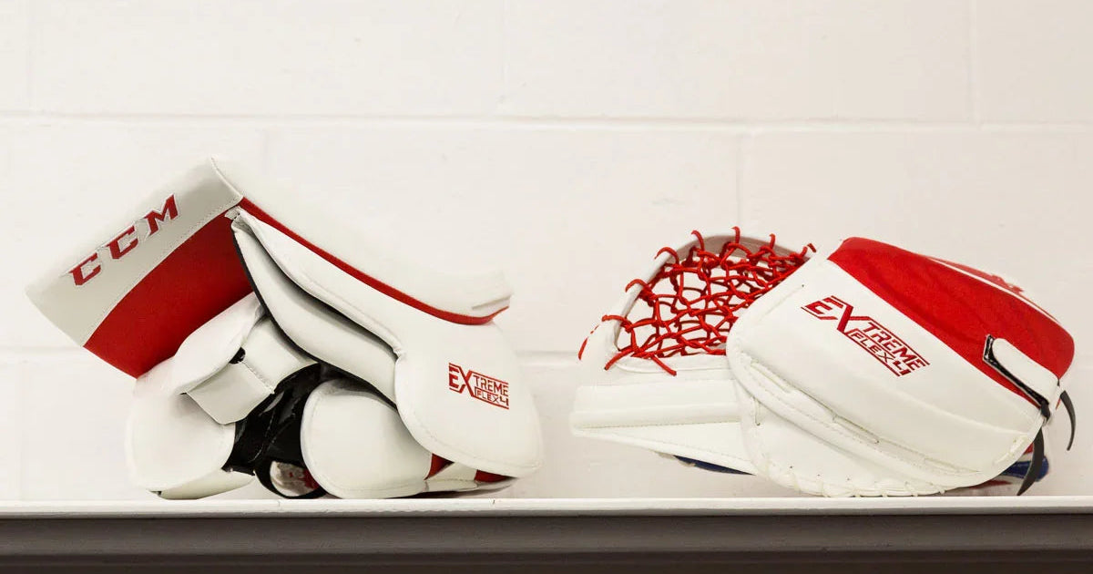 CCM Extreme Flex 4 Trapper & Blocker Review | Top Shelf: A Hockey