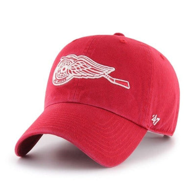 Detroit Red Wings With Stick 47 Brand NHL Clean Up Vintage Adjustable Hat - The Hockey Shop Source For Sports
