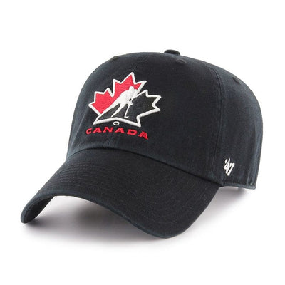 Hockey Canada 47 Brand NHL Clean Up Adjustable Hat Alternate Black - The Hockey Shop Source For Sports