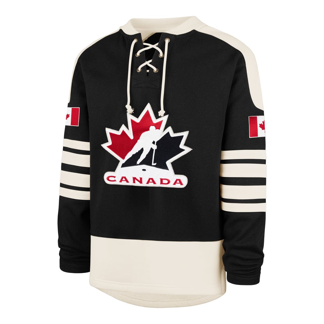 47 Brand Hoodies 47 Brand Golden Age Sweep Check Eternal Lacer Mens Hoody - Hockey Canada L / Black - TheHockeyShop