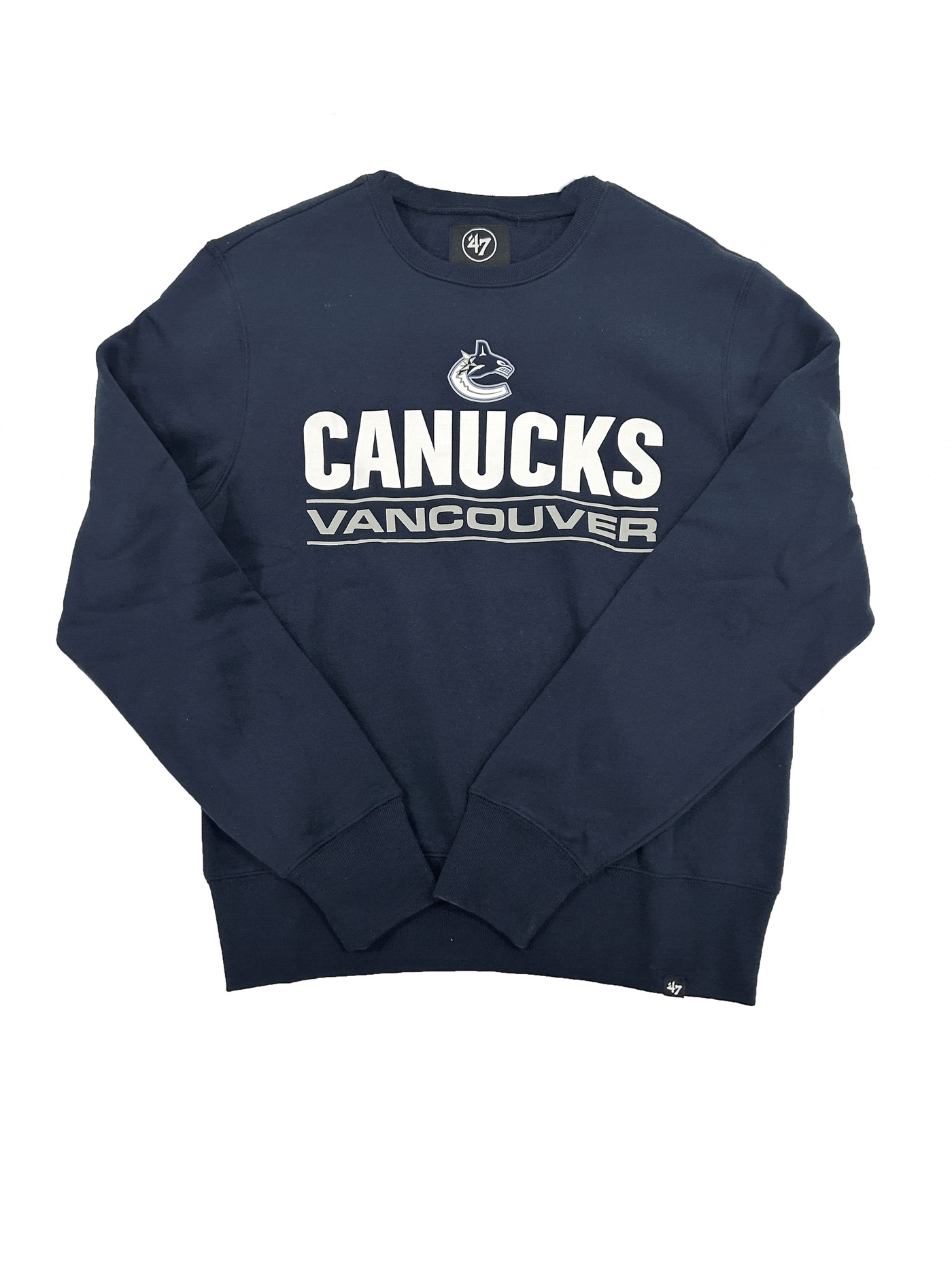 47 Brand Homer Headline Crew Shirt - Vancouver Canucks Orca - TheHockeyShop.com