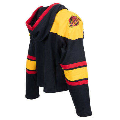 47 Brand NHL Lacer Cropped Superior Fleece Womens Hoody - Vancouver Canucks Third Skate - TheHockeyShop.com