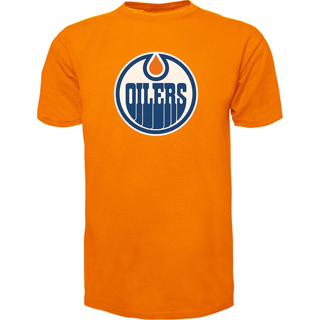 47 Brand NHL Fan Tee Shirt - Edmonton Oilers Orange - TheHockeyShop.com