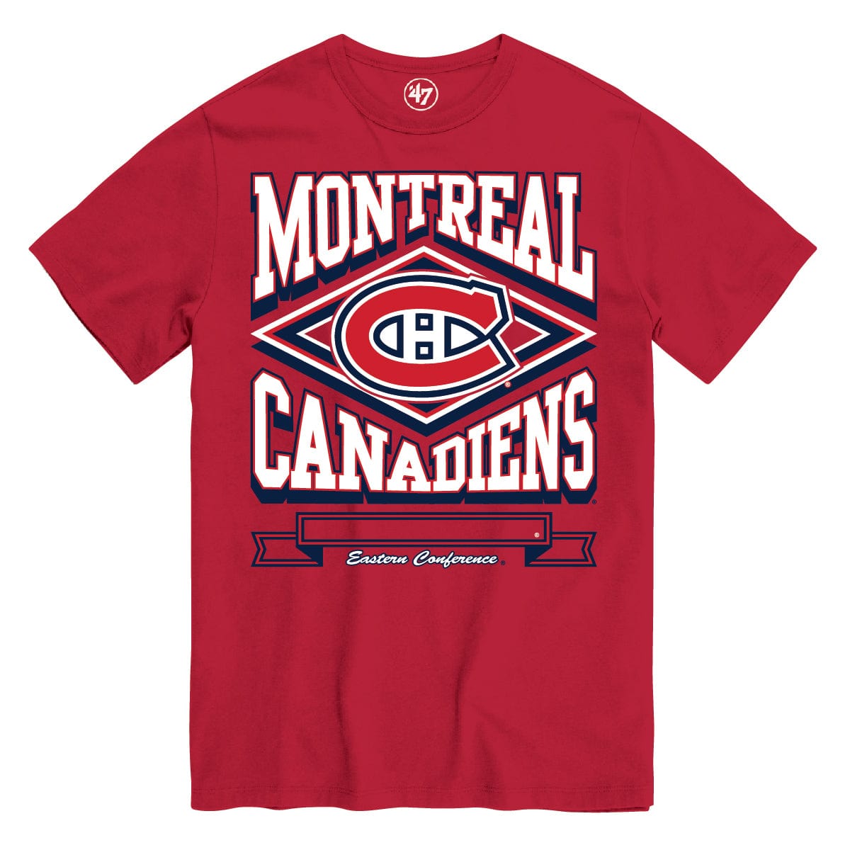 47 Brand NHL Heater Tee Shirt - Montreal Canadiens Alternate - TheHockeyShop.com