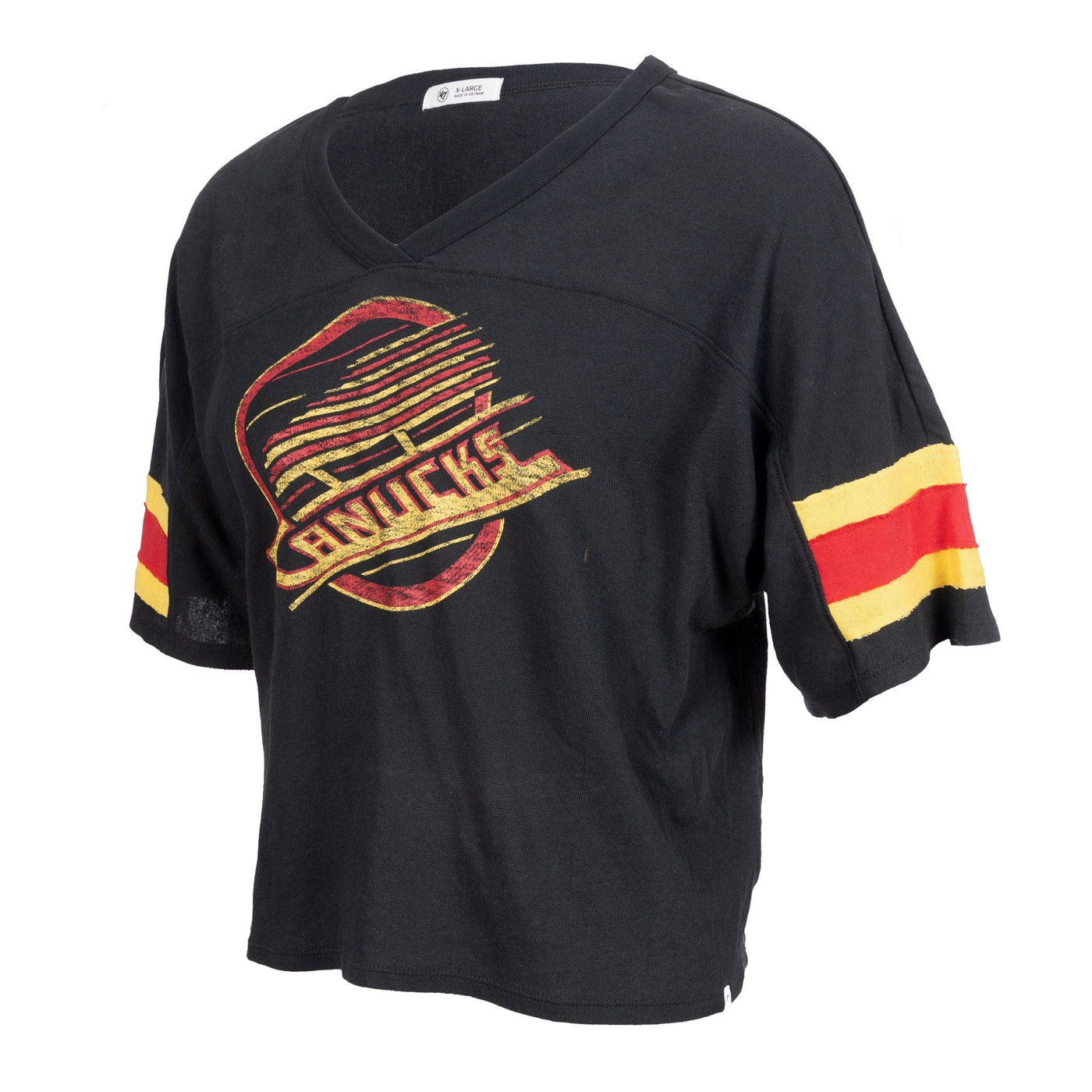 47 Brand NHL Women's Premier Scout Crop Shirt - Vancouver Canucks Third Skate - TheHockeyShop.com