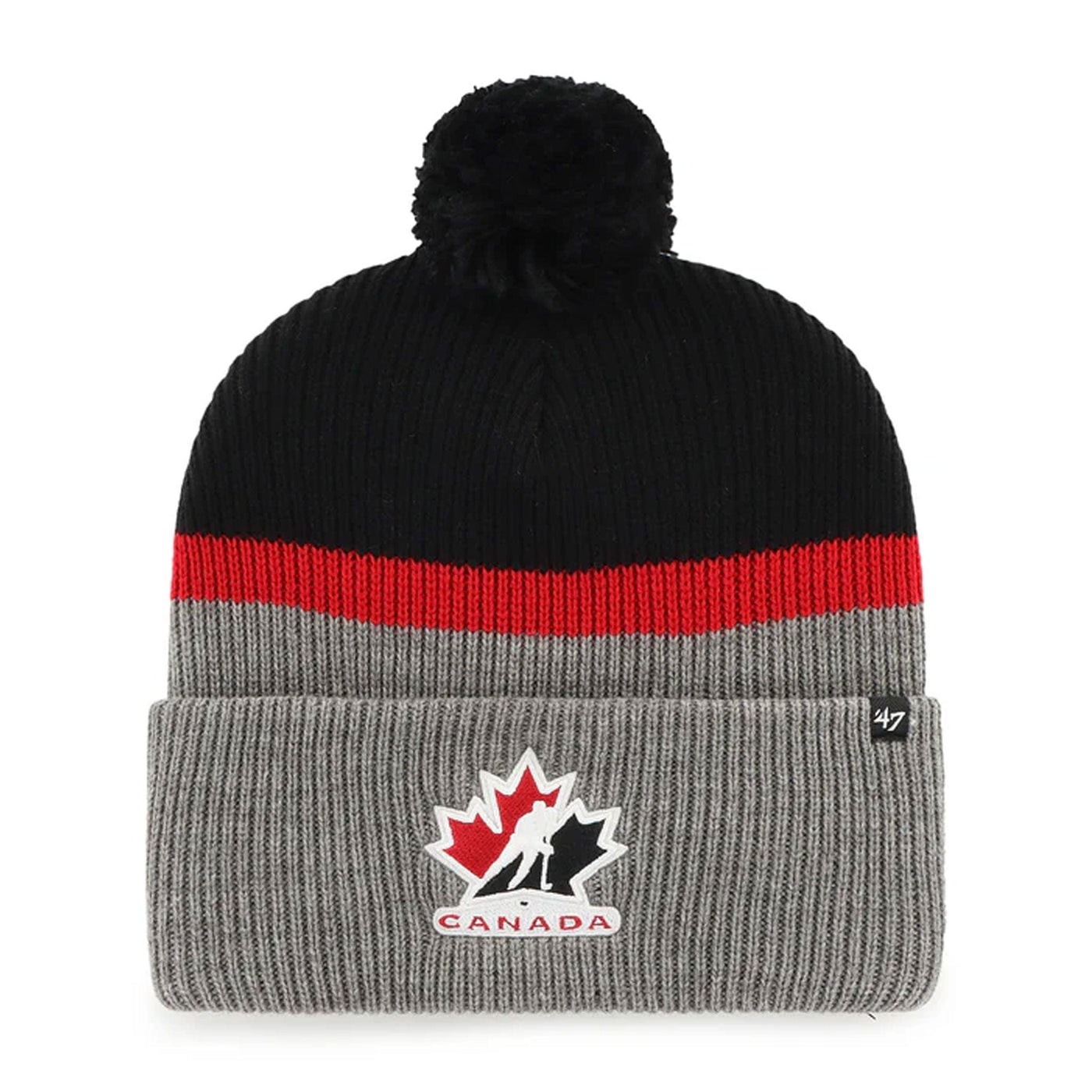 47 Brand Split Shadow Cuff Knit Toque - Hockey Canada - TheHockeyShop.com