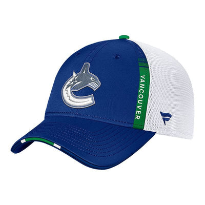Vancouver Canucks - Fanatics AP Draft Structured Adjustable Trucker Podium Hat - TheHockeyShop.com