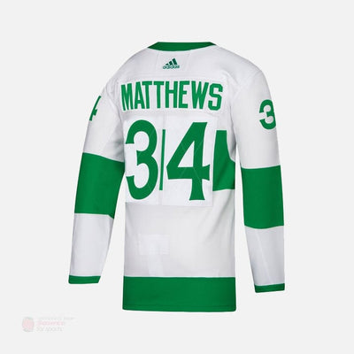 Toronto Maple Leafs 'St. Pats' Adidas Authentic Senior Jersey - Auston Matthews