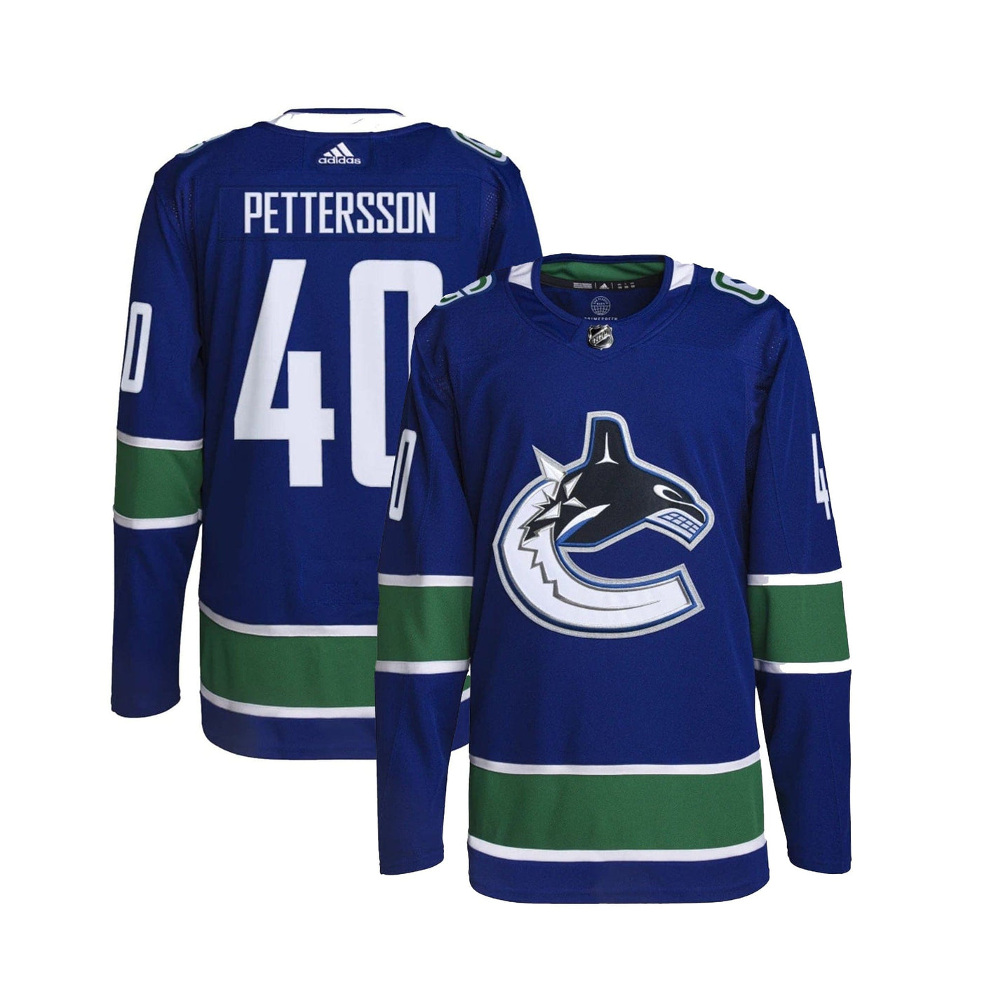 Vancouver Canucks Home Adidas PrimeGreen Senior Jersey - Elias Pettersson - The Hockey Shop Source For Sports