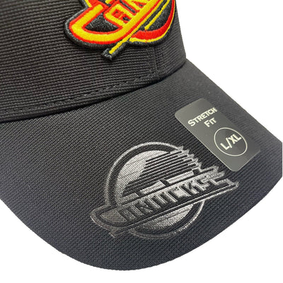 American Needle NHL E-Boss Stretch Hat -  Vancouver Canucks Third Skate - TheHockeyShop.com