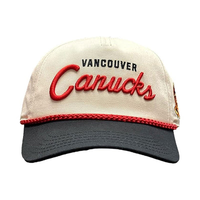 American Needle NHL Roscoe Snapback Hat - Vancouver Canuck Retro Skate - TheHockeyShop.com