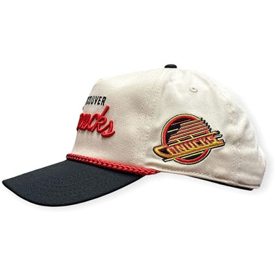 American Needle NHL Roscoe Snapback Hat - Vancouver Canuck Retro Skate - TheHockeyShop.com