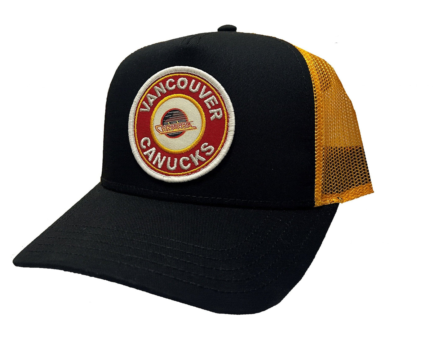 American Needle NHL Valin Vintage Snapback Hat - Vancouver Canucks Retro Skate - TheHockeyShop.com