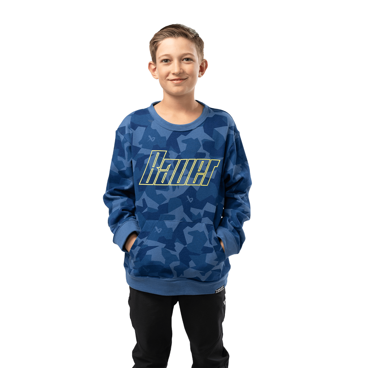 Bauer French Terry Youth Crew Shirt - TheHockeyShop.com