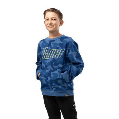 Bauer French Terry Youth Crew Shirt - TheHockeyShop.com