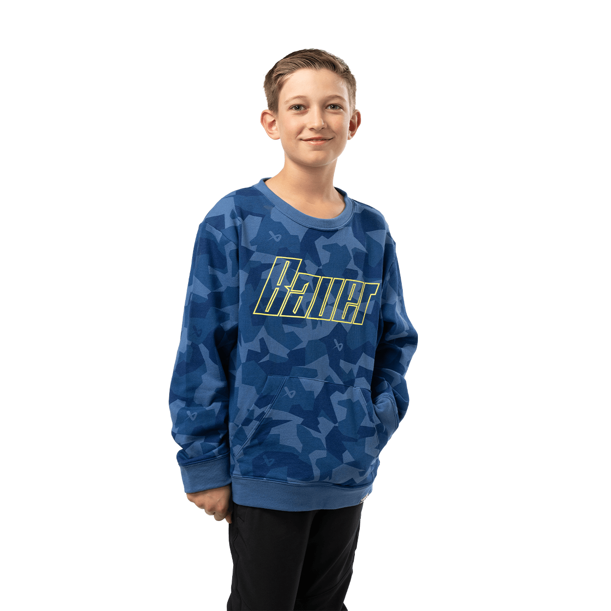 Bauer French Terry Youth Crew Shirt - TheHockeyShop.com