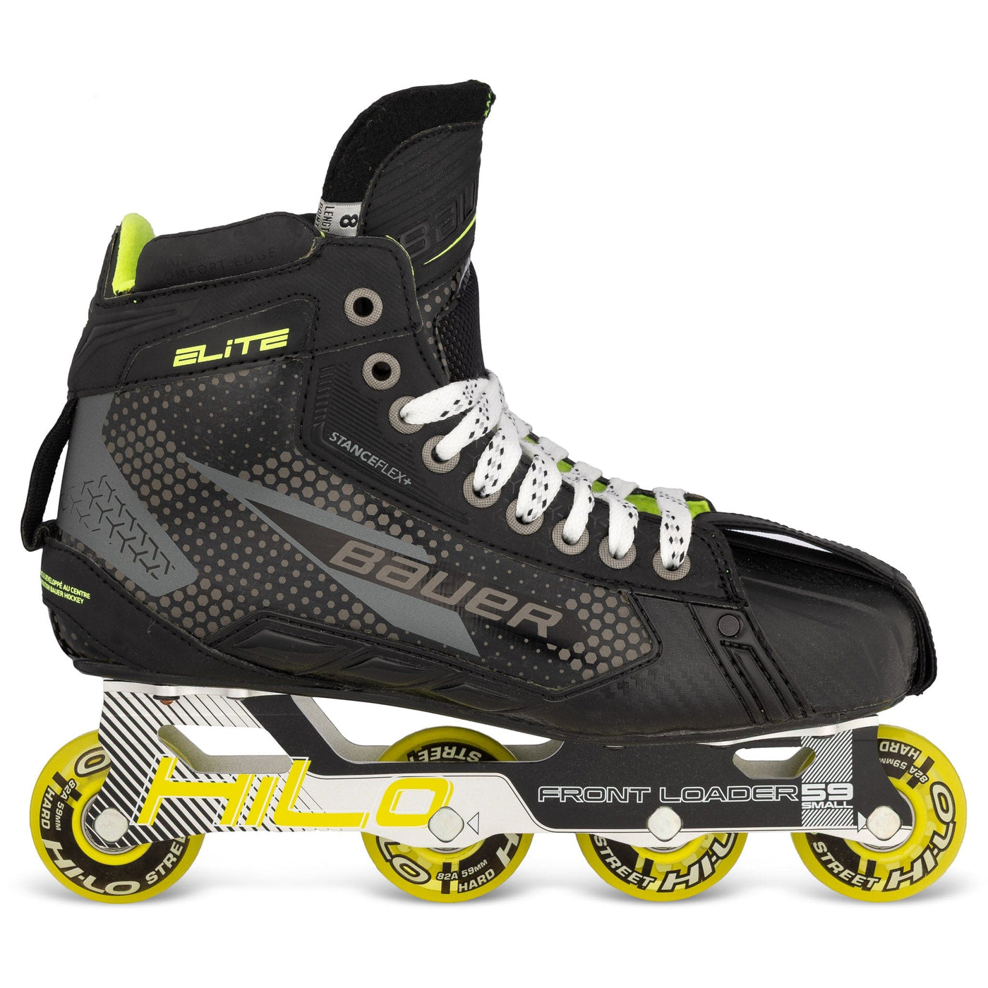 Bauer Elite Intermediate Roller Hockey Goalie Skates - TheHockeyShop.com