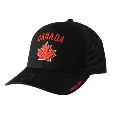 Bauer Hockey Canada Adjustable Hat - Black - TheHockeyShop.com