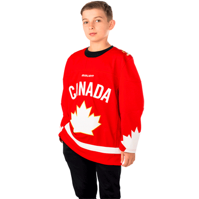 Bauer Hockey Canada Replica Junior Jersey - Red - TheHockeyShop.com