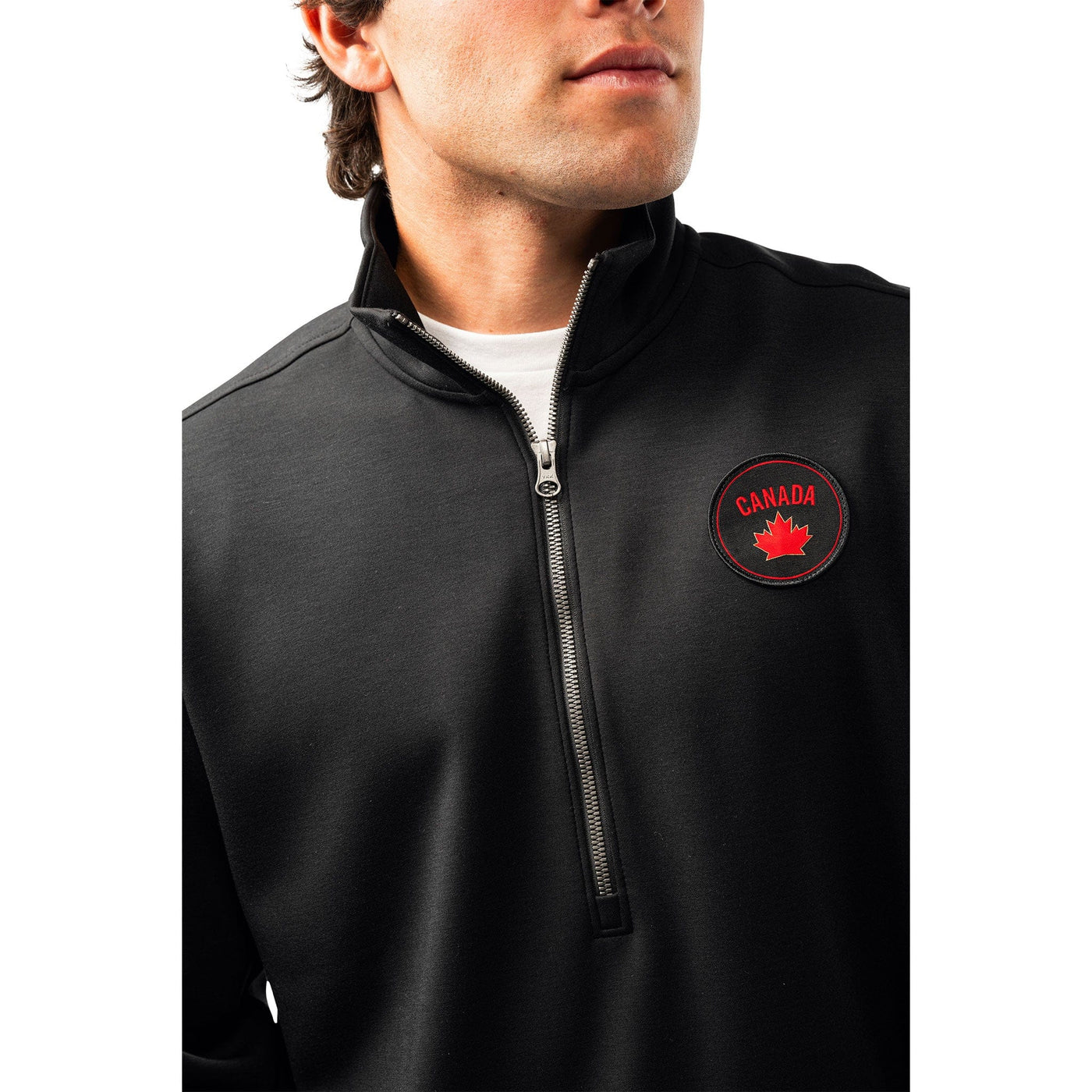 Bauer Hockey Canada Envoy 1/2 Zip Hoody - Black - TheHockeyShop.com