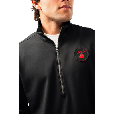 Bauer Hockey Canada Envoy 1/2 Zip Hoody - Black - TheHockeyShop.com