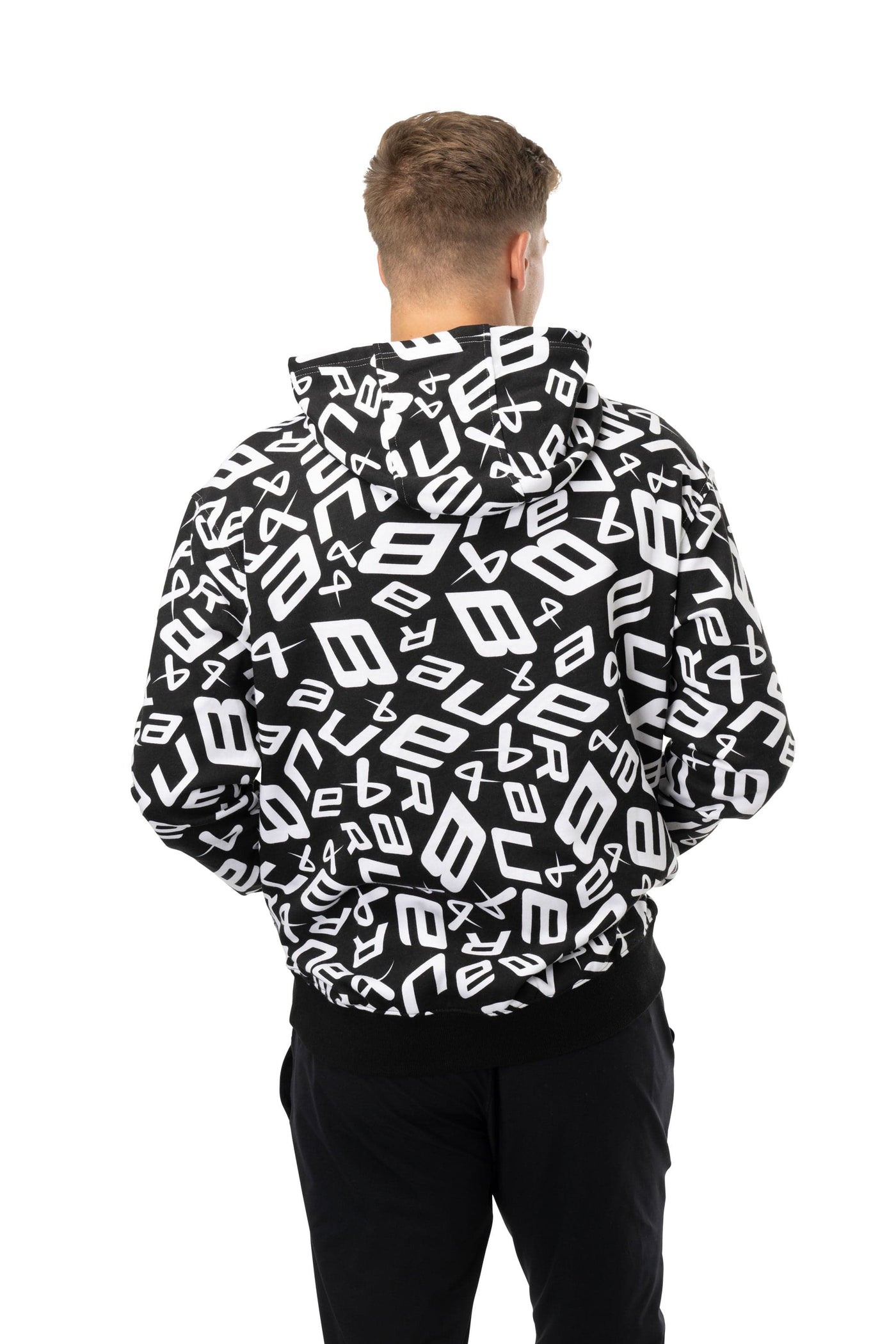 Bauer Scramble Hoody - Black / White - TheHockeyShop.com