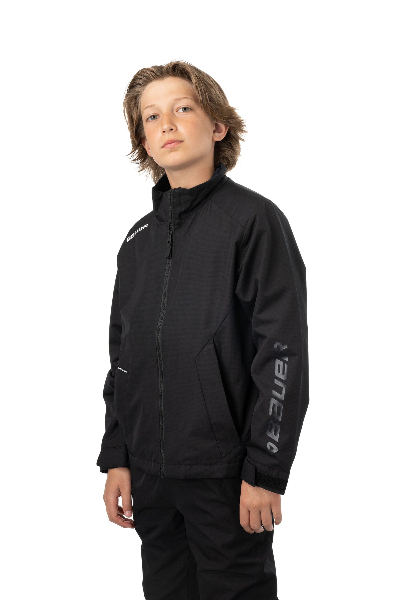 Bauer Team Lightweight Junior Jacket - Black - TheHockeyShop.com