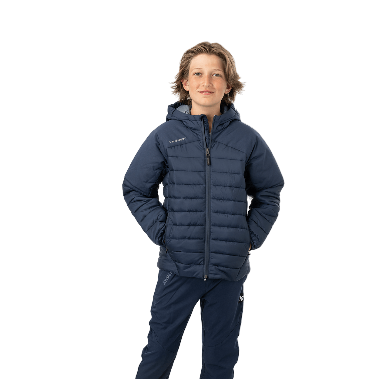 Bauer Jackets S24 Bauer Team Youth Puffer Jacket Navy / L - TheHockeyShop